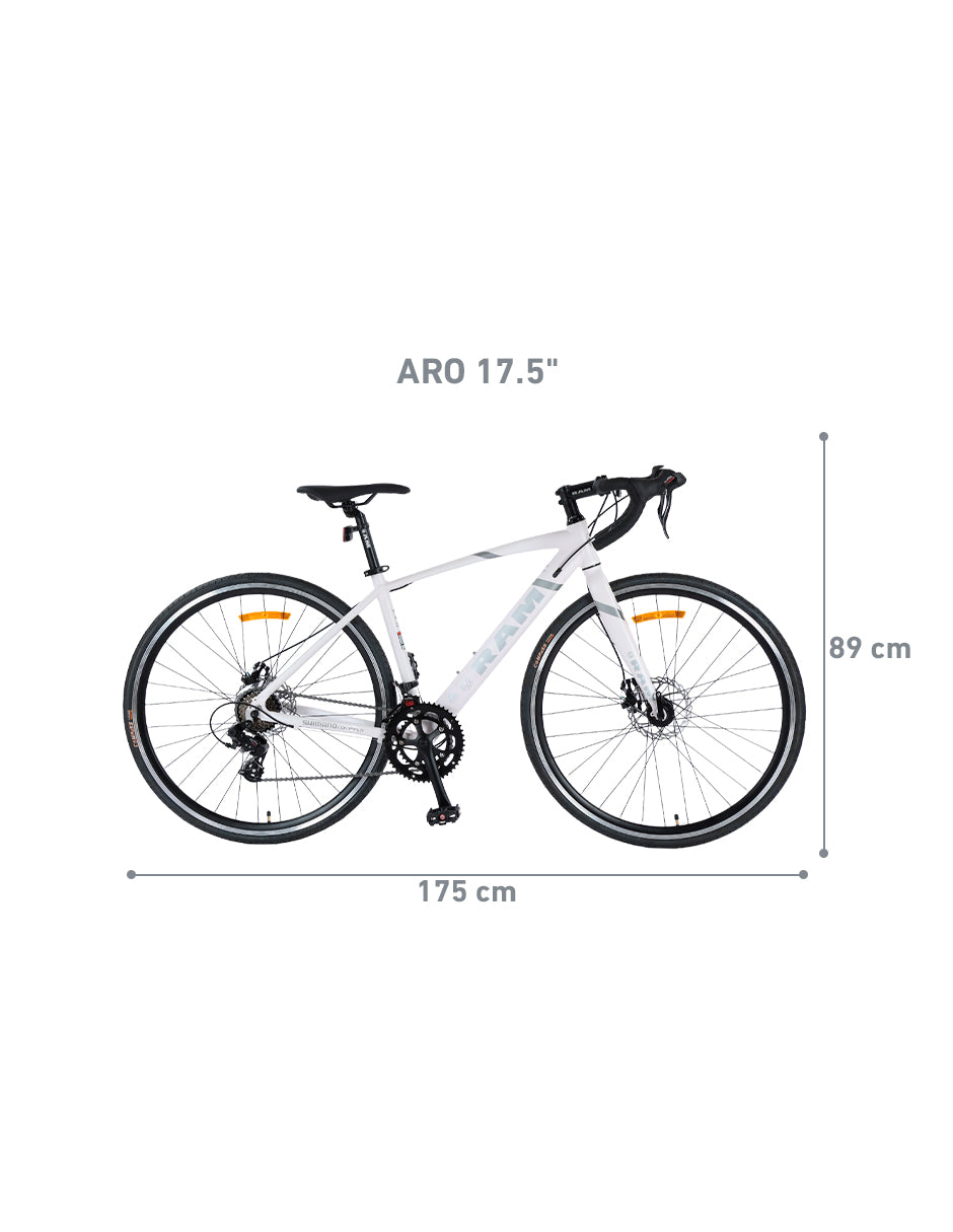 Bicicleta De Ruta R 700, Cuadro 44 Blanca