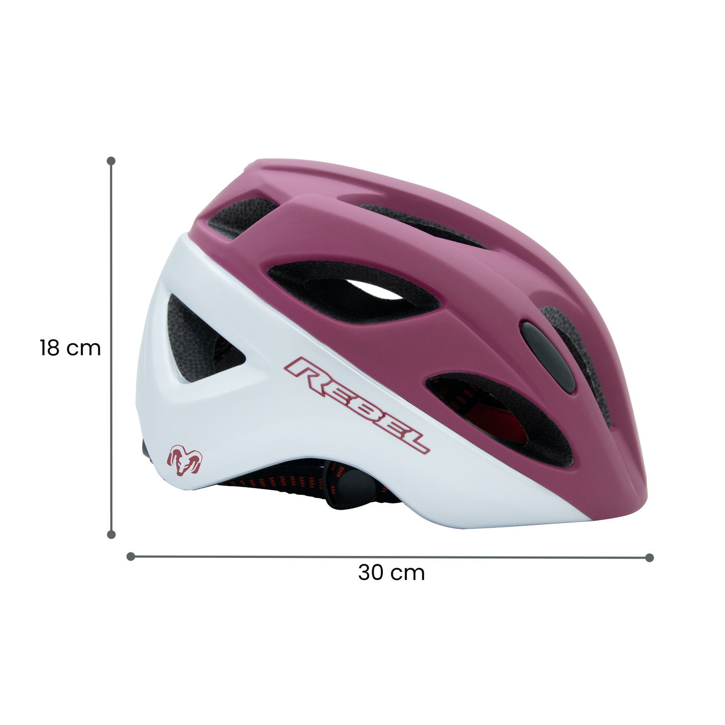 Casco Juvenil de Ciclismo Para Montaña Ajustable, Purpura