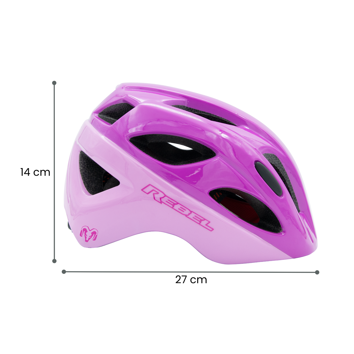 Casco Infantil de Ciclismo de Montaña MTB, Rosa