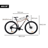 Bicicleta TRX R29 Frenos Hidráulicos T. G Negro-Taupe