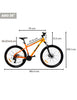 Bicicleta de Montaña MTB, R29 Naranja