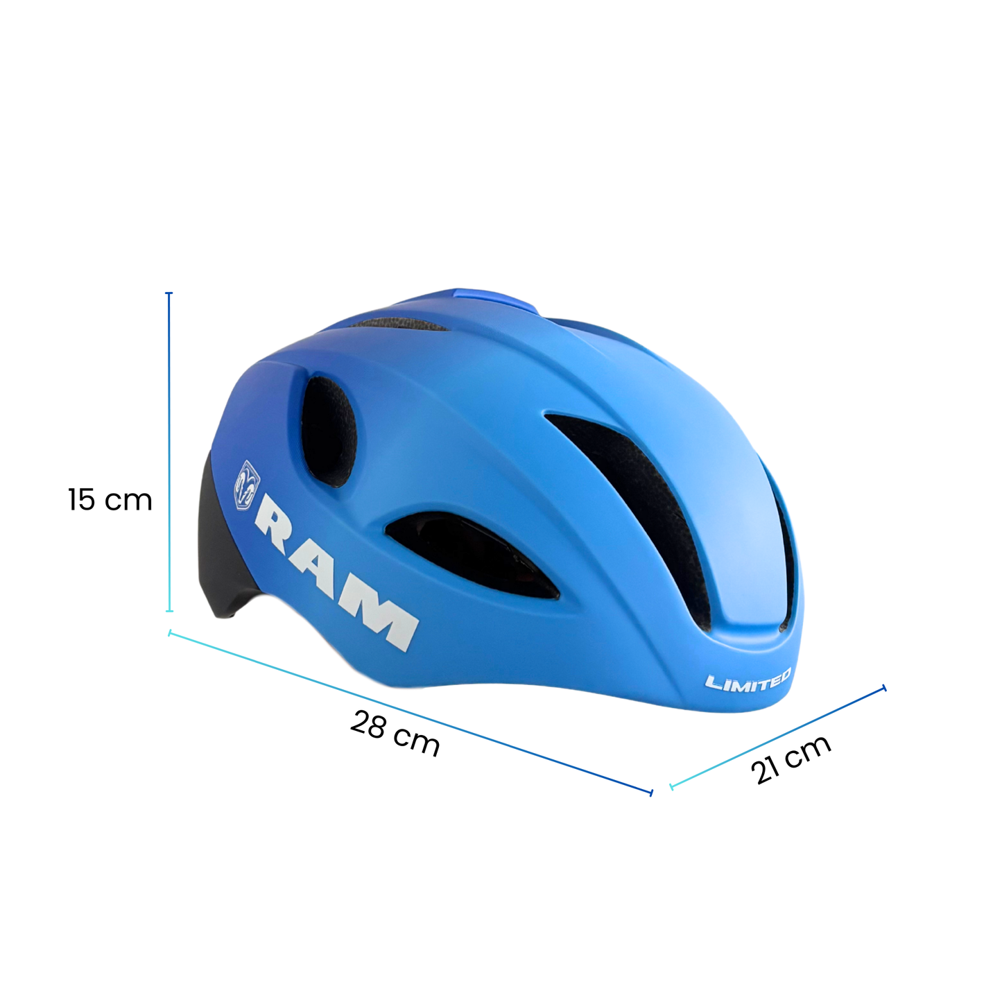 Casco Para Ciclismo Road Aerodinámico Ajustable, Azul
