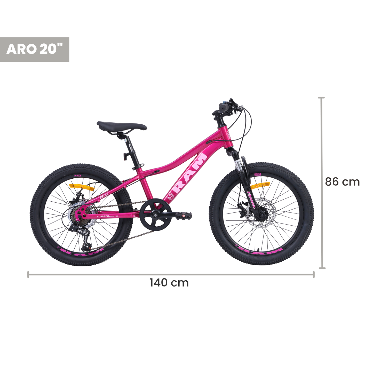 Bicicleta de Montaña Infantil R20, Rosa
