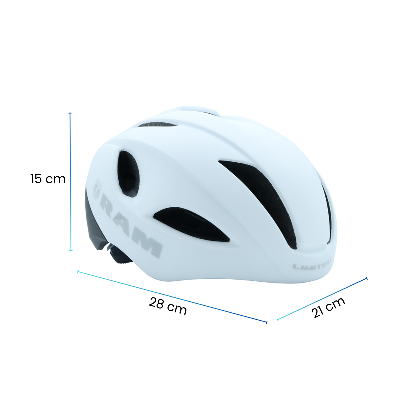 Casco Para Ciclismo Road Aerodinámico Ajustable, Blanco
