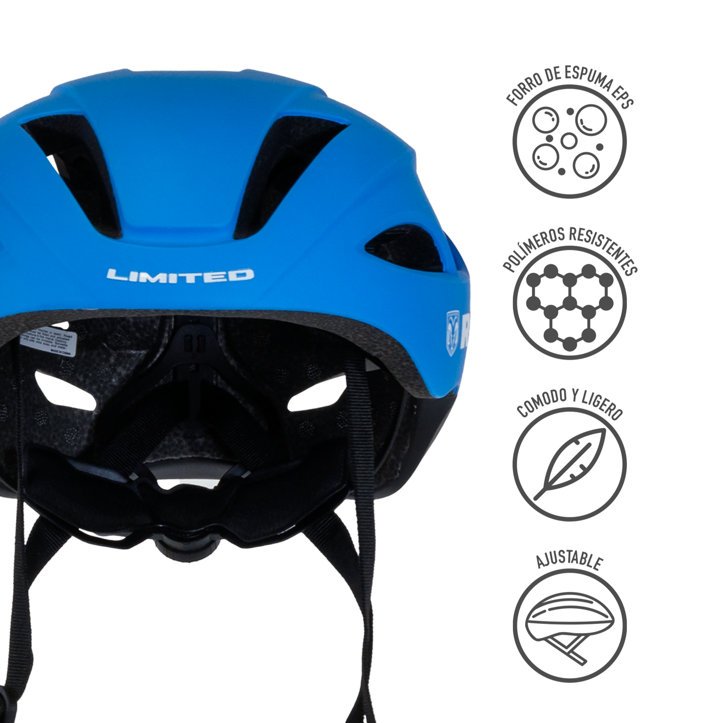 Casco Para Ciclismo Road Aerodinámico Ajustable, Azul