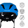 Casco Para Ciclismo Road Aerodinámico Ajustable, Azul