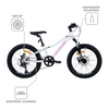 Bicicleta de Montaña Infantil R20 Blanco