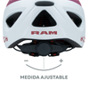 Casco Juvenil de Ciclismo Para Montaña Ajustable, Purpura