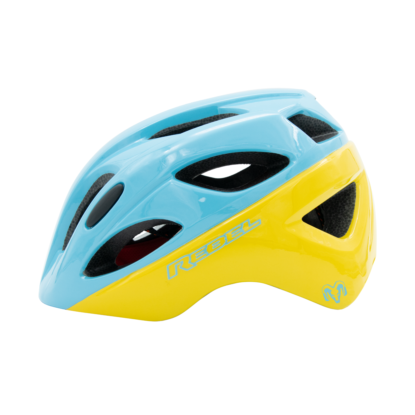 Casco Infantil de Ciclismo de Montaña MTB, Azul Claro