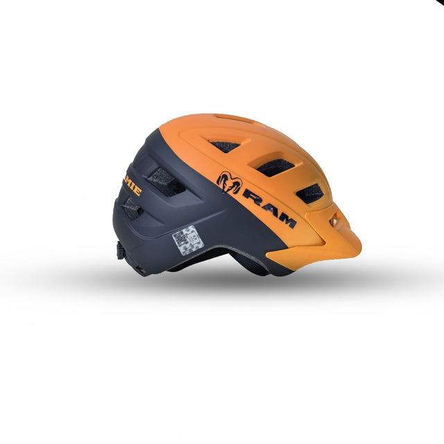 Casco MTB de Ciclismo para Montaña, Naranja