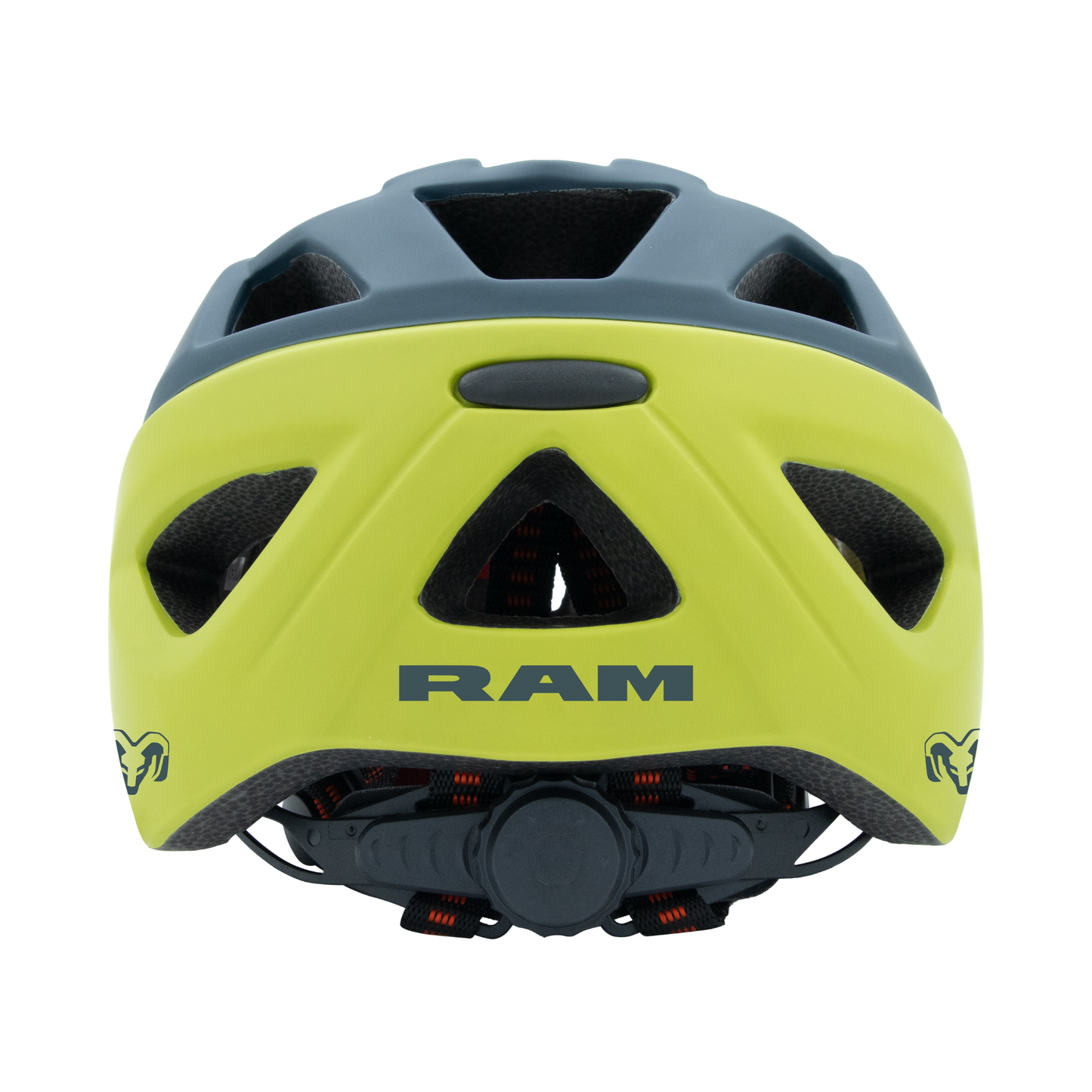 Casco Juvenil de Ciclismo Para Montaña Ajustable, Azul con Verde
