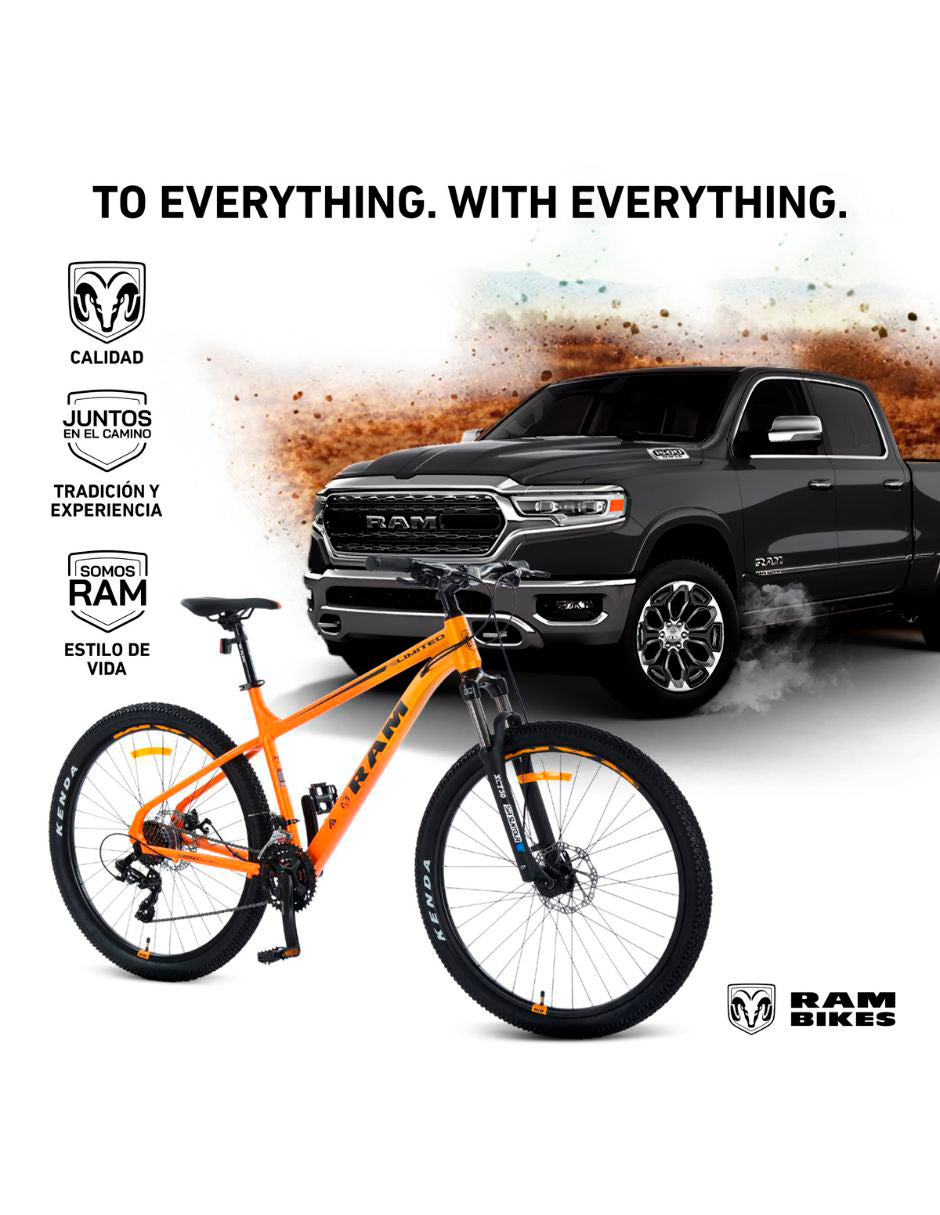Bicicleta de Montaña MTB, R29 Naranja