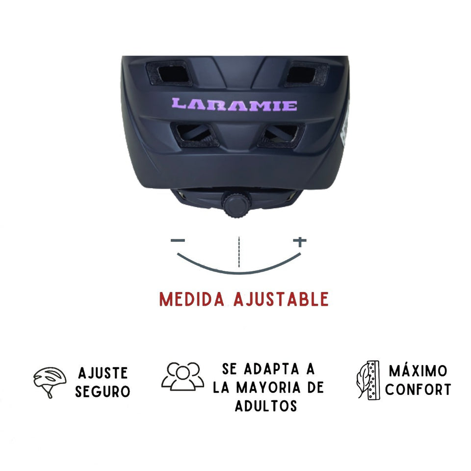 Casco MTB de Ciclismo para Montaña, Lila