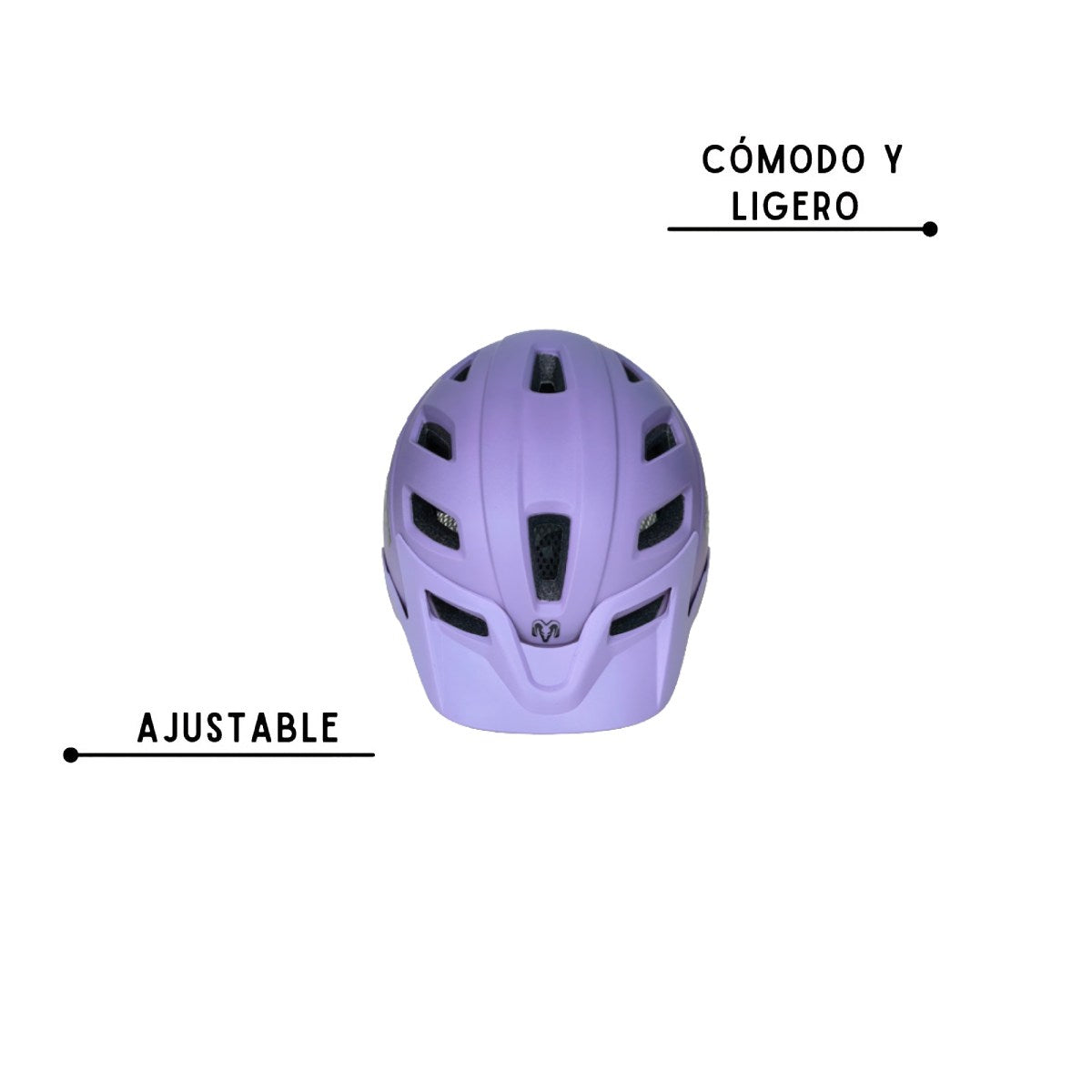 Casco MTB de Ciclismo para Montaña, Lila