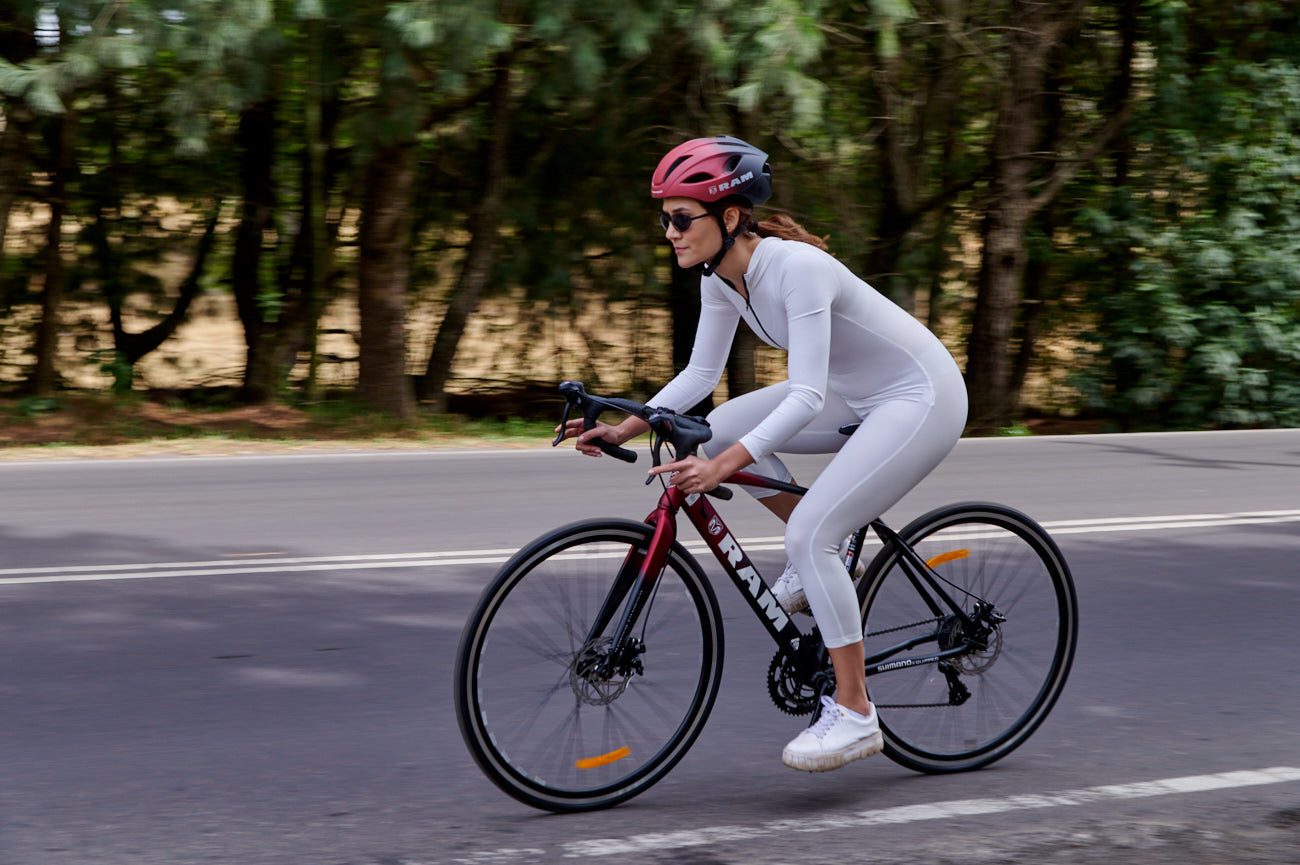 Casco Para Ciclismo Road Aerodinámico Ajustable, Vino