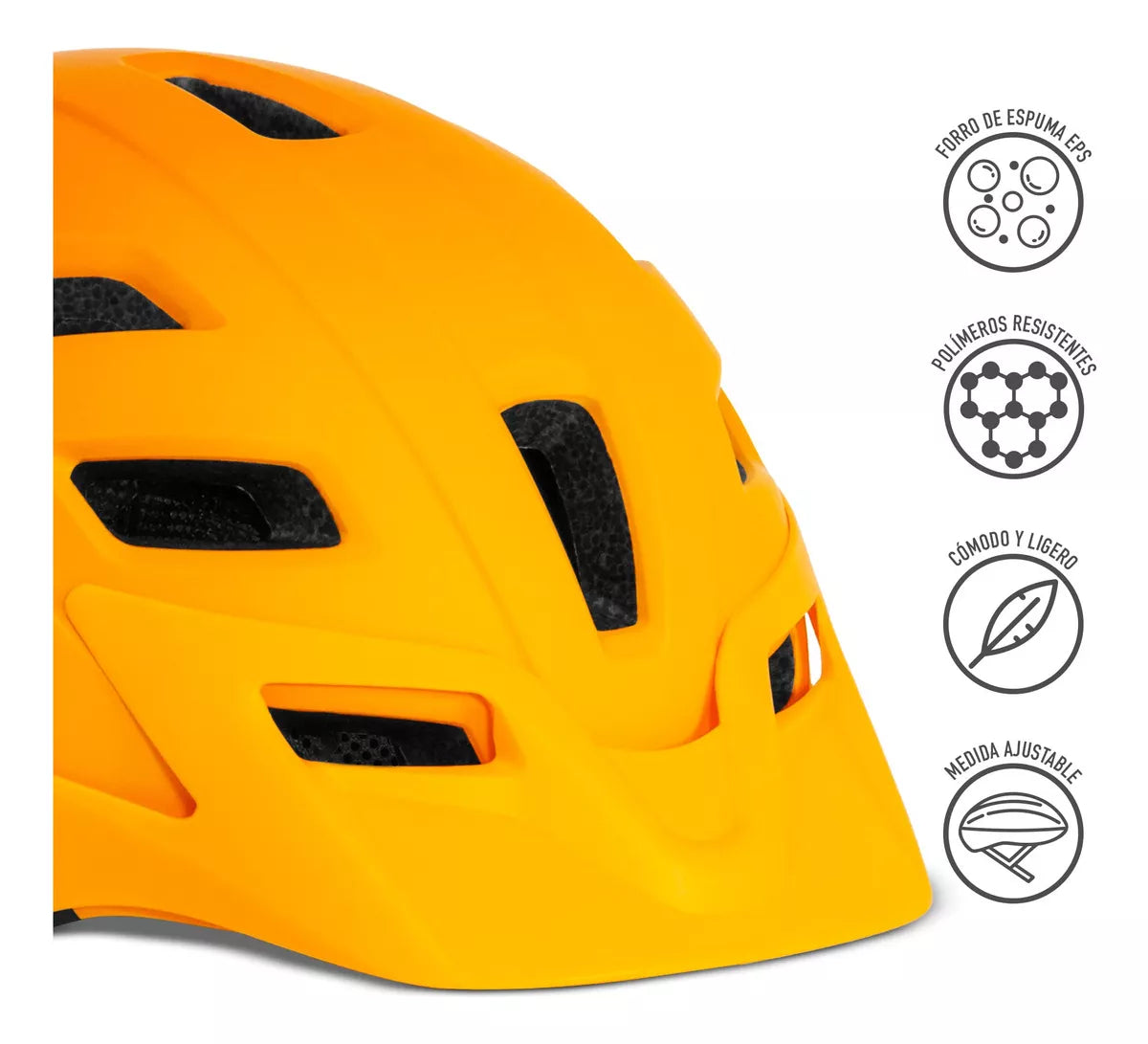 Casco de Ciclismo para Montaña, Naranja
