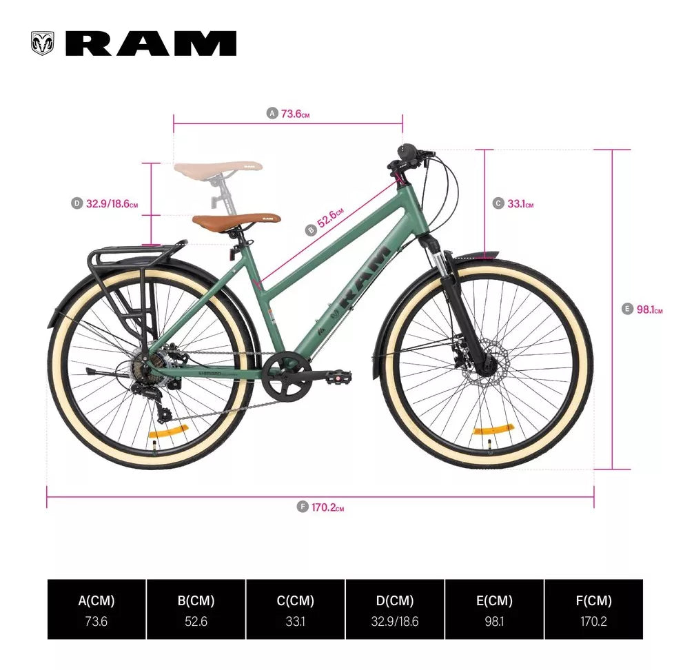 Bicicleta de Montaña City, R 26 Verde