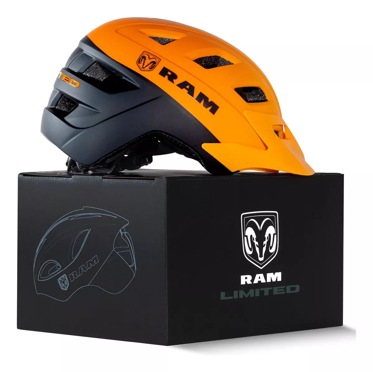 Casco de Ciclismo para Montaña, Naranja