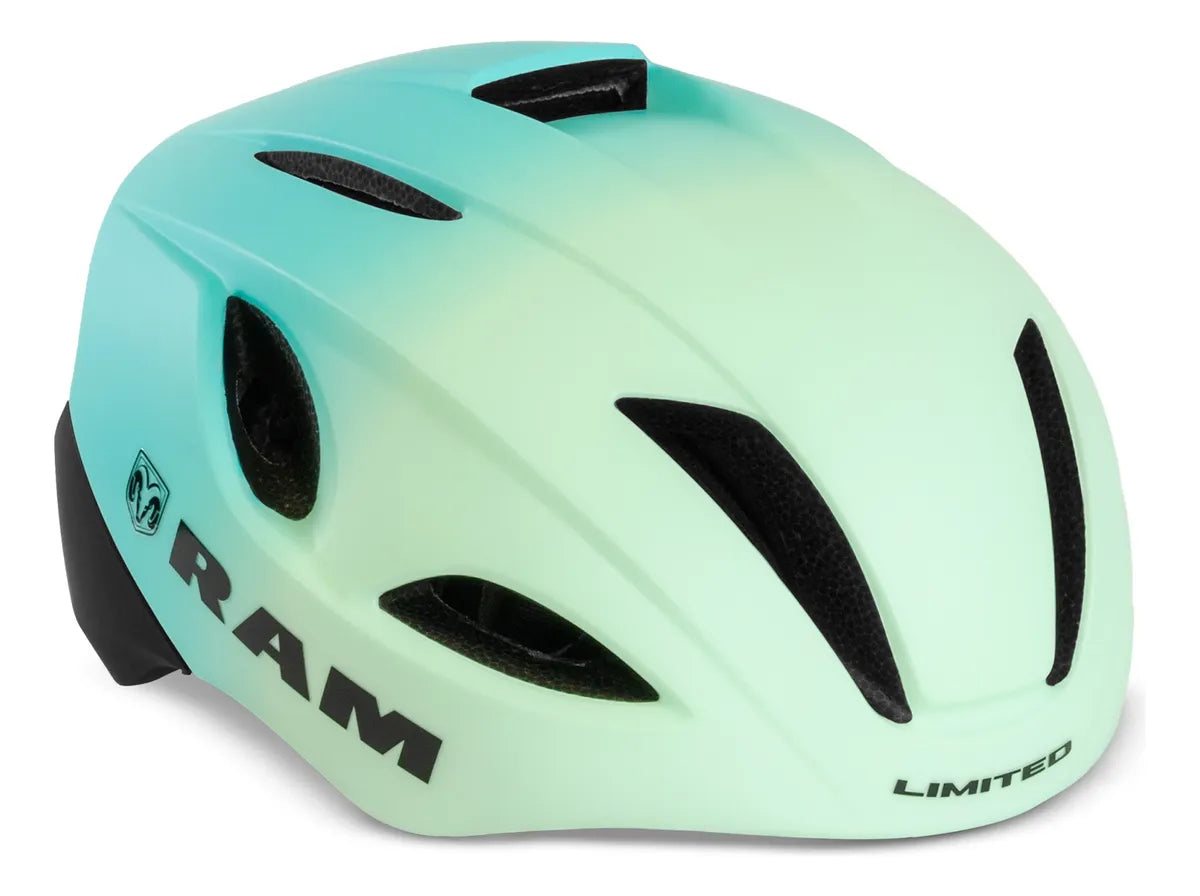 Casco Para Ciclismo Road Aerodinámico Ajustable, Verde Azulado