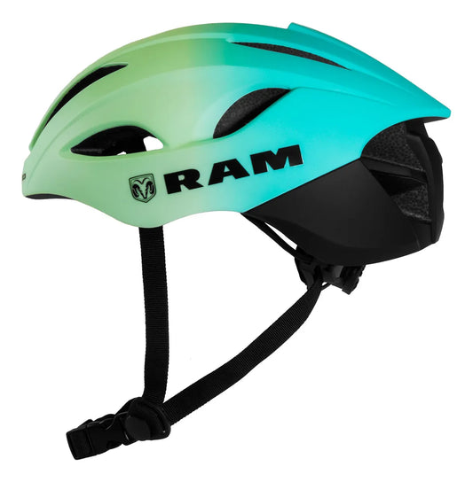Casco Para Ciclismo Road Aerodinámico Ajustable, Verde Azulado