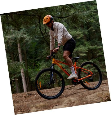 Casco de Ciclismo para Montaña, Naranja