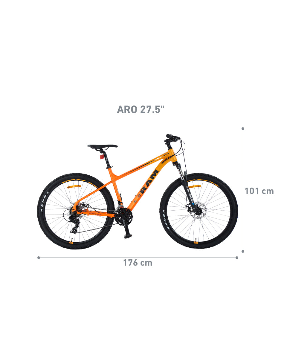 Bicicleta de Montaña RAM Limited | Rodada 27.5 Color Naranja