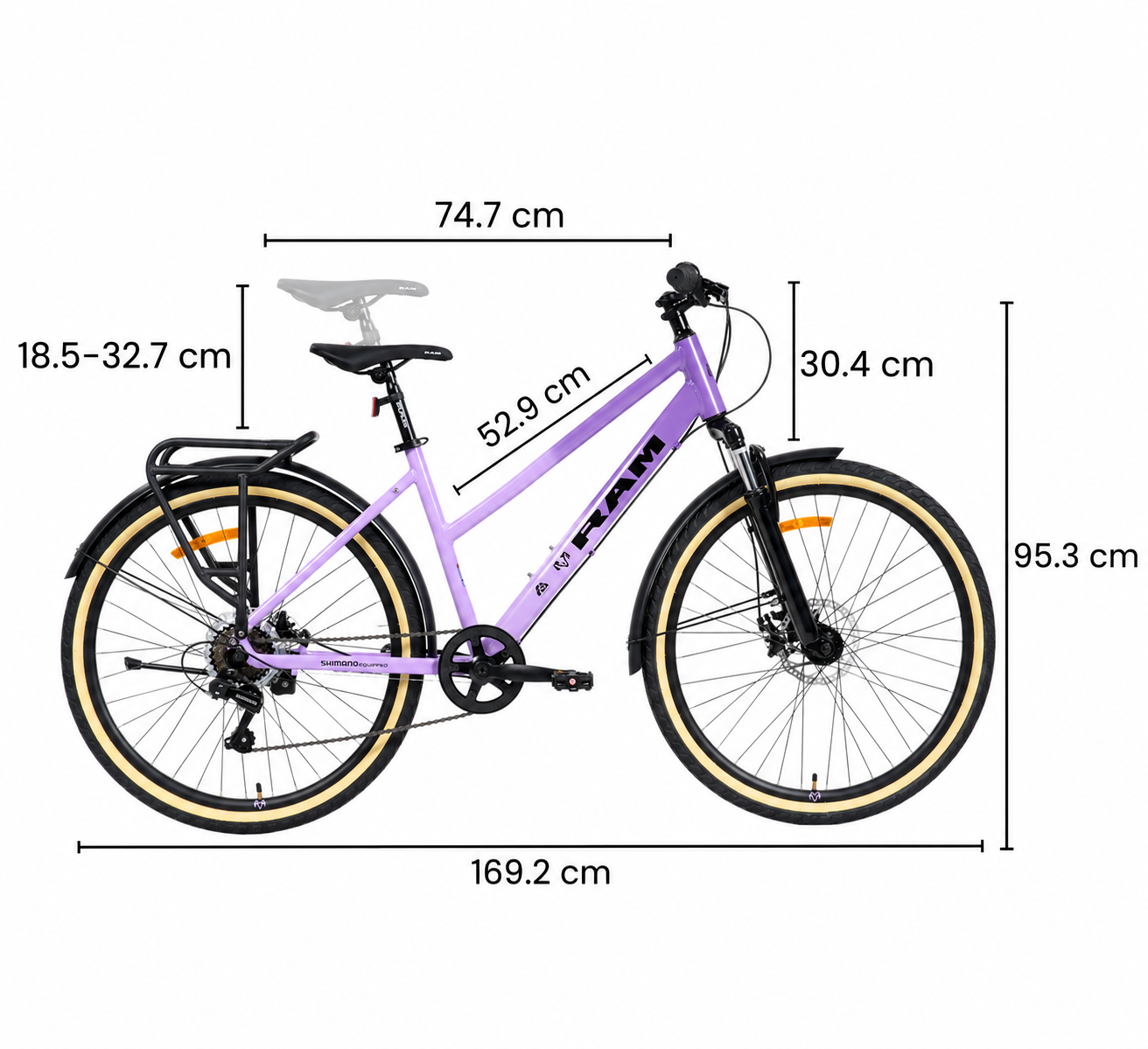 Bicicleta de Montaña R26 City R26, Lila