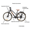 Bicicleta  de Montaña City R 700 Negra