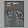 Bicicleta City R 26, Azul Celeste