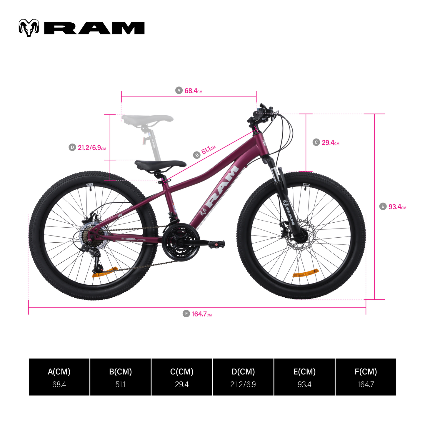 Bicicleta Kids Rebel | R24, Purpura