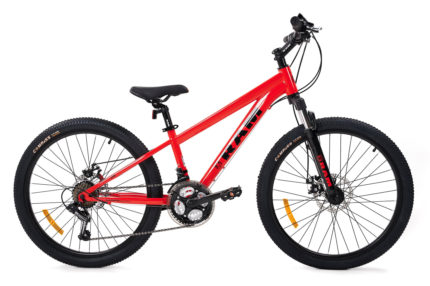 Bicicleta Montaña, Rodada 24, Color Rojo