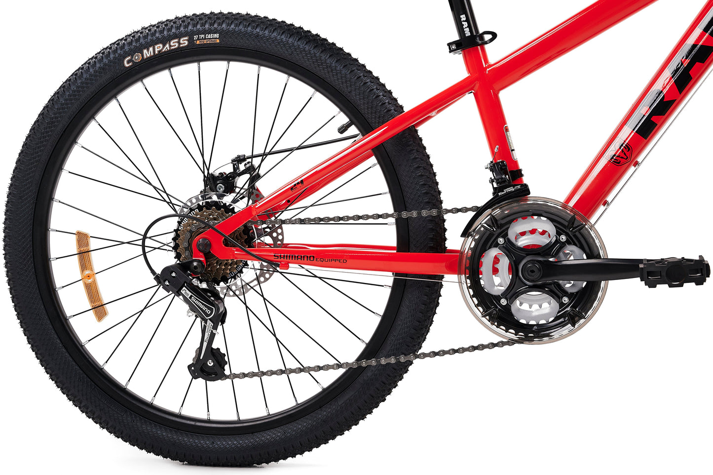 Bicicleta Montaña, Rodada 24, Color Rojo
