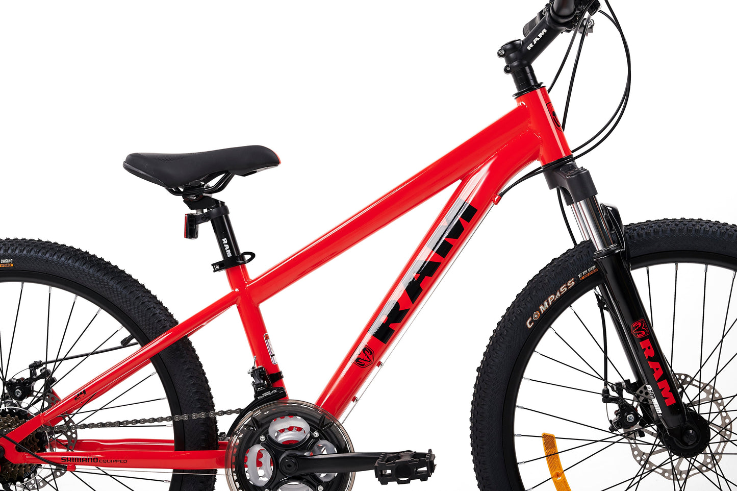 Bicicleta Montaña, Rodada 24, Color Rojo