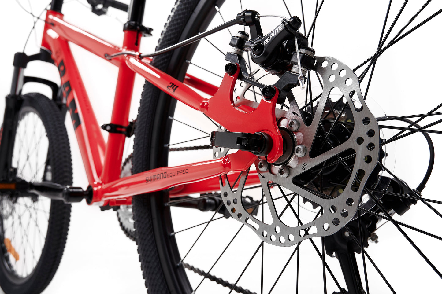 Bicicleta Montaña, Rodada 24, Color Rojo