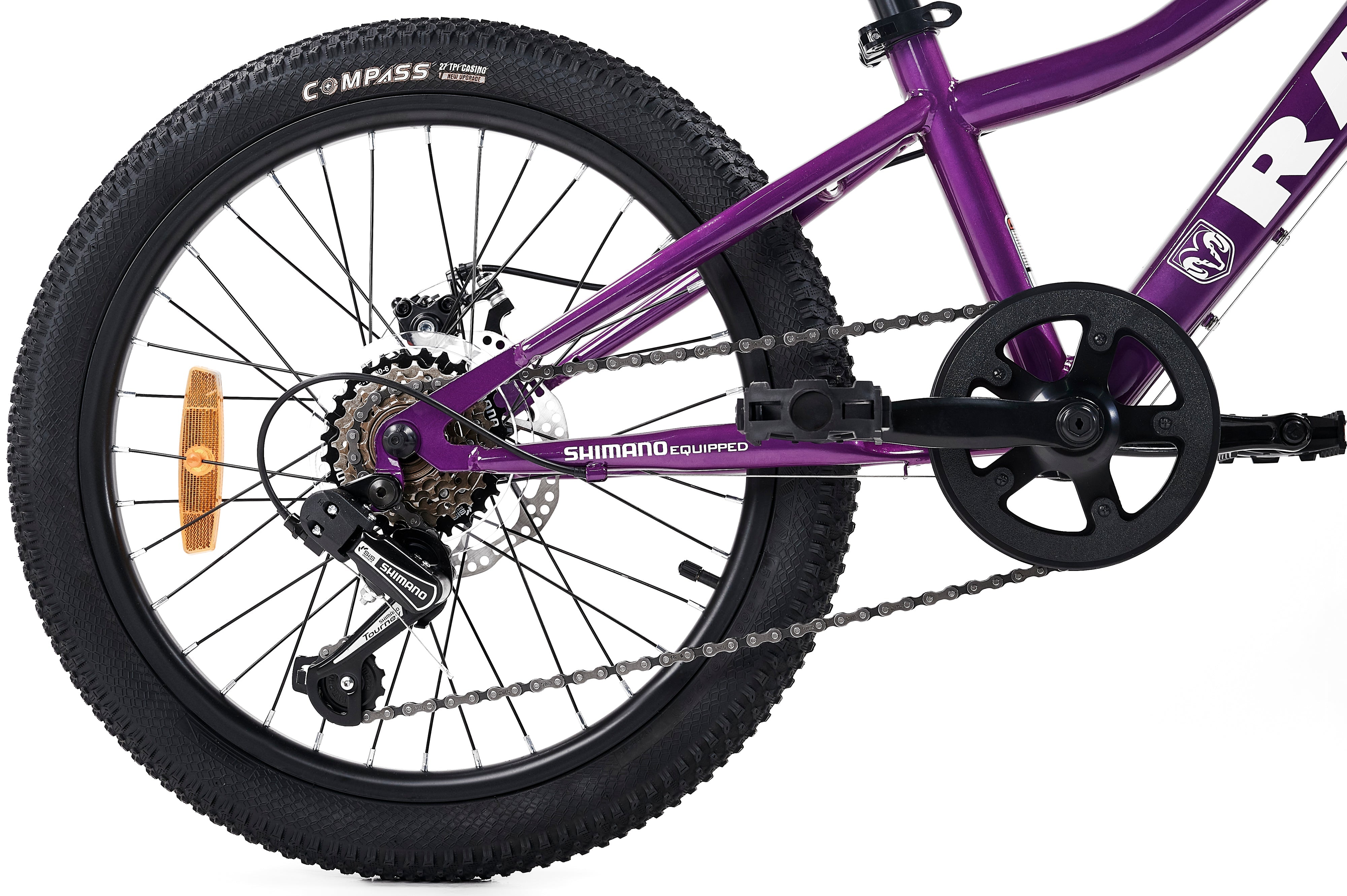 Bicicleta Montaña RAM Rebel Kids | Rodada 20  | K20 6 Velocidades MTB  | Color Morada